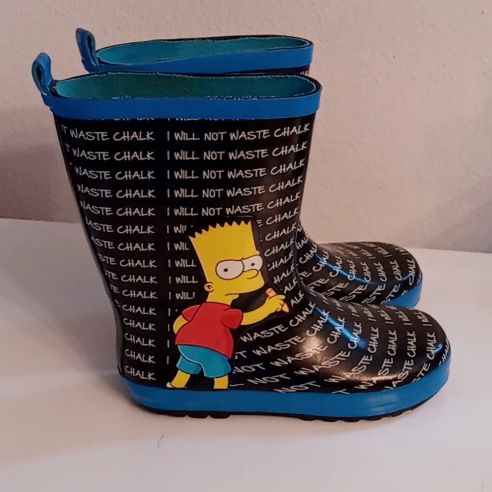 Rare Bart Simpson Kids Rain Boots - Picture 8 of 10